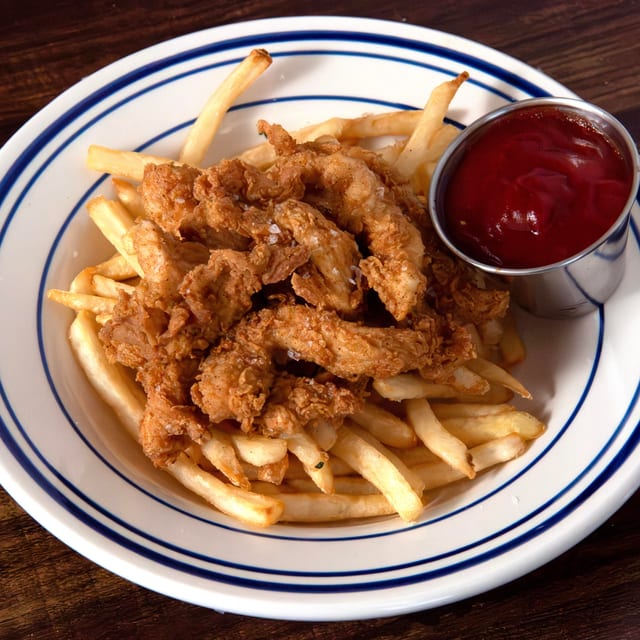 Buttermilk Chicken Fingers with Fries.