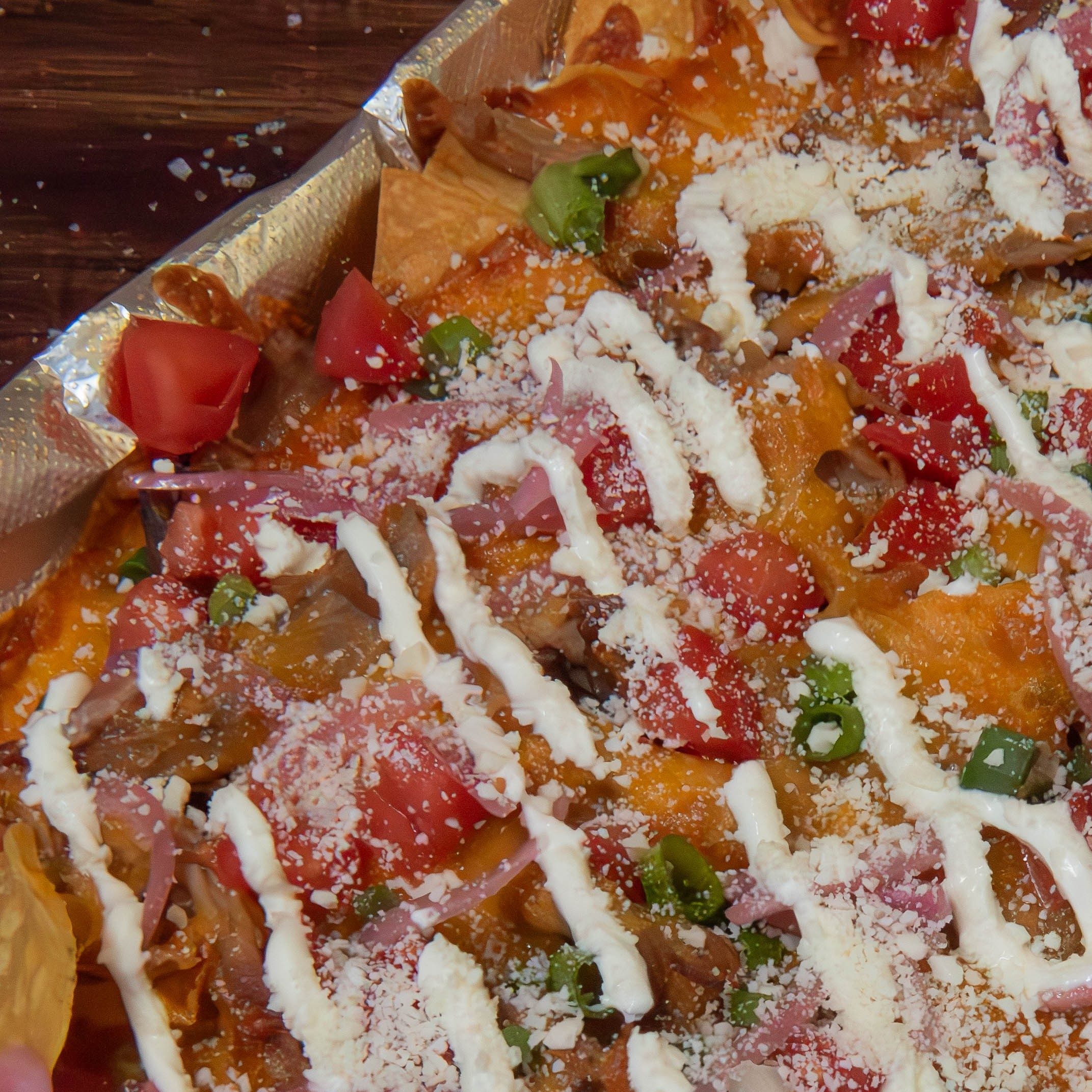 Buffalo Chicken Nachos.