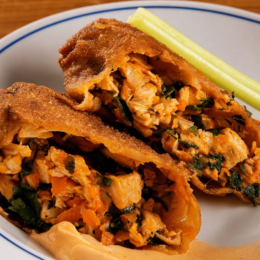 Buffalo Chicken Egg Roll.