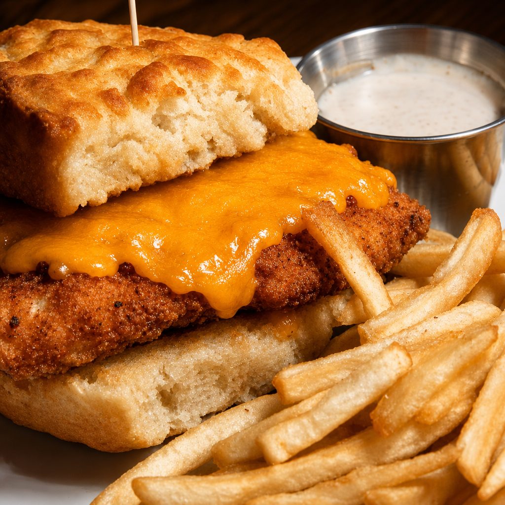 Chicken Cheddar Biscuit.