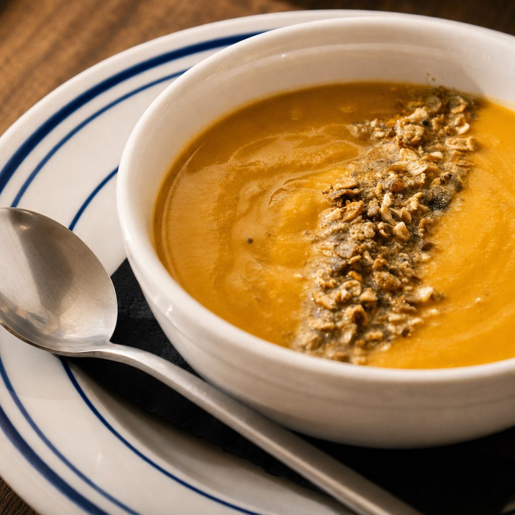 Butternut Squash Coconut Curry Soup.