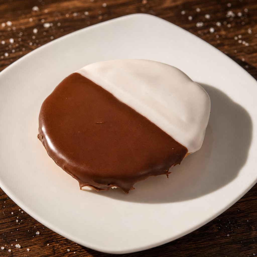 Homemade Black & White Cookie.