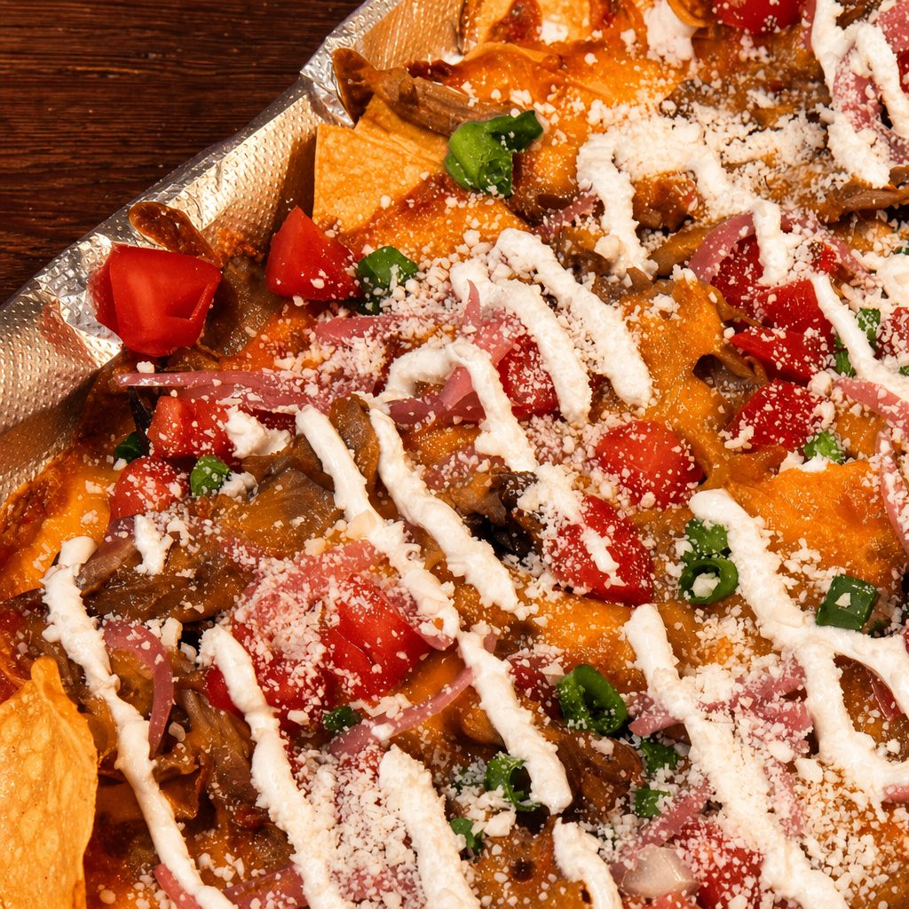 Buffalo Chicken Nachos.